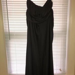 Strapless black formal